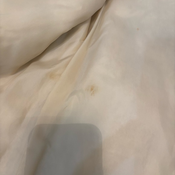 Vintage White and Cream Rabbit Fur Coat size M professionally cleaned with belt - Picture 8 of 13